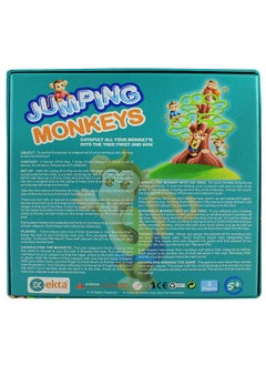 Ekta EKTA Jumping Monkeys Small Catapult Toy 2 Players Board Game for Kids (Multicolour)  - Image 4