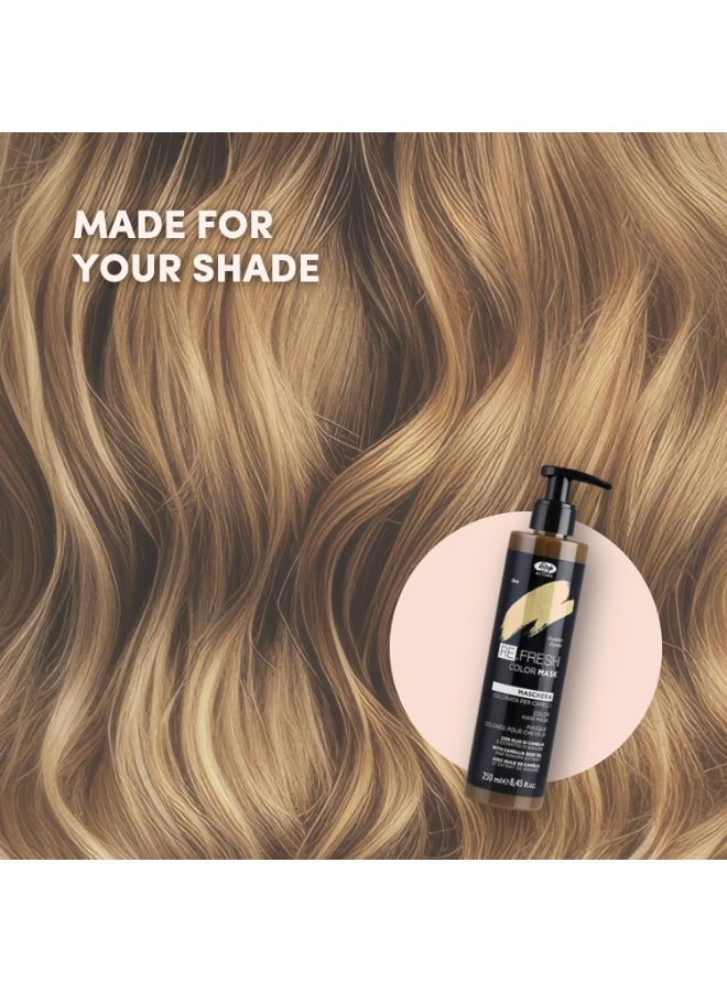 Lisap Color Depositing Hair Mask, Golden, 8.45 oz, Hair Gloss Toner Deep Conditioning Hair Mask, Dry Damaged or Color Treated Hair Repair, With Hydrating Camellia Oil, For Shine & Moisturization - Image 4