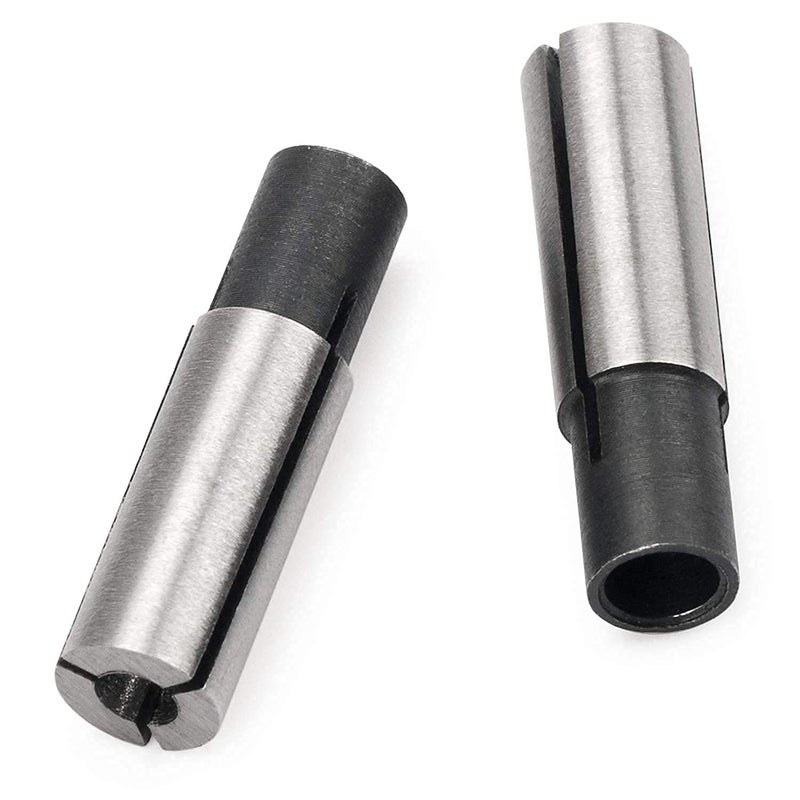 LUO KE 4 Pieces High-Carbon Steel Collet Die Grinder Chuck Driver Adapter 1/4" to 1/8" CNC Engraving Bit Router Converter for Engraving Machine Tool - Image 2