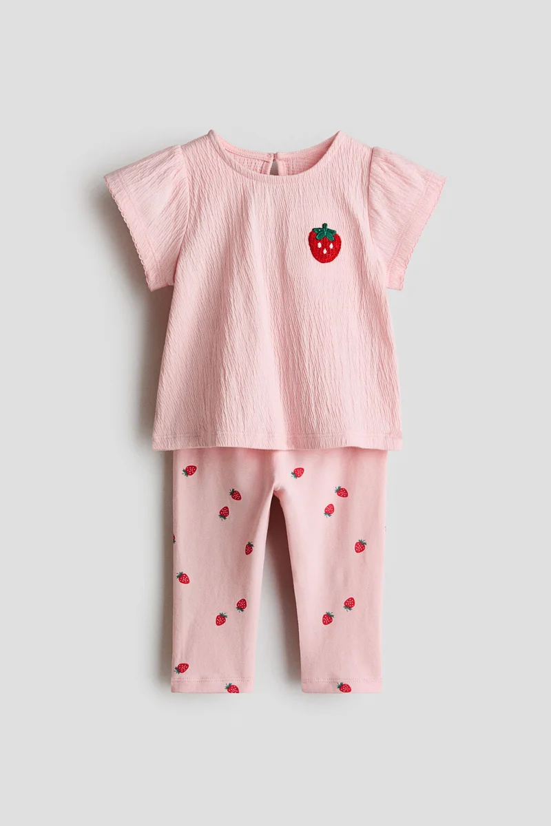 اتش اند ام طقم من بلوزة ولغينغز