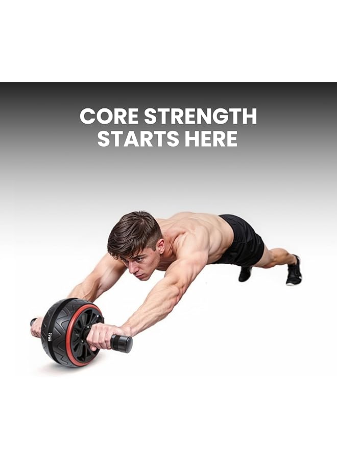 G.O.A.T Abdominal exercise wheel Alloy Steel Non slip Max weight of 226kg Durable Black - Image 2