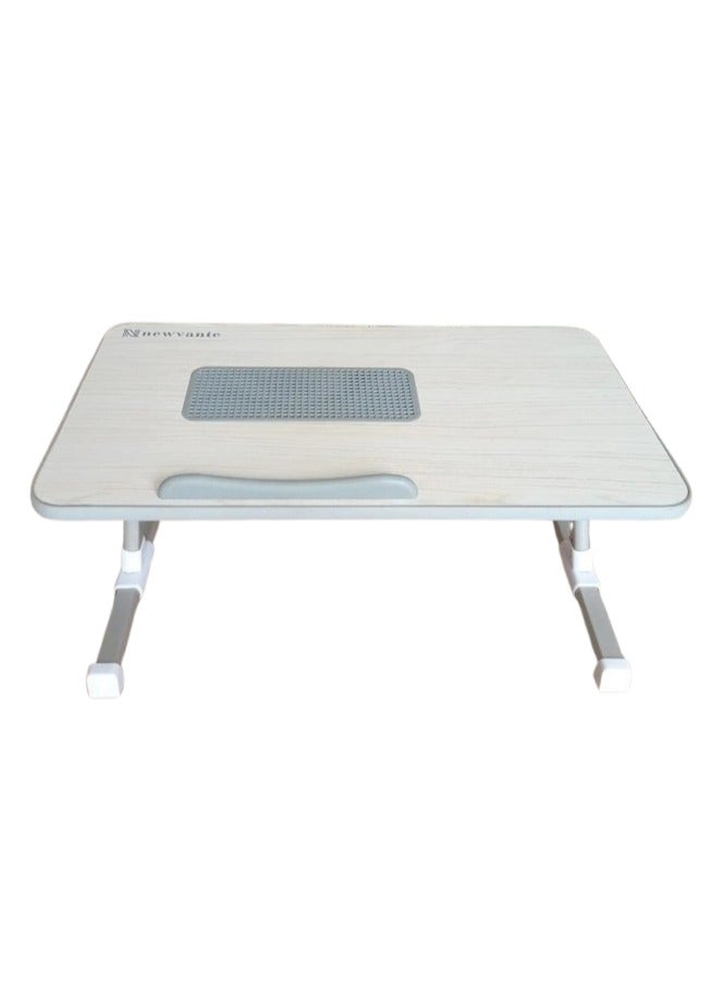 Terabyte A8 Adjustable Folding Laptop Cooling Table Laptop Bed Tray Table,Adjustable Laptop Stand With Foldable Legs,Notebook Stand Breakfast Reading Desk For Sofa Couch(Large,Gray),33 Centimeters  - Image 2