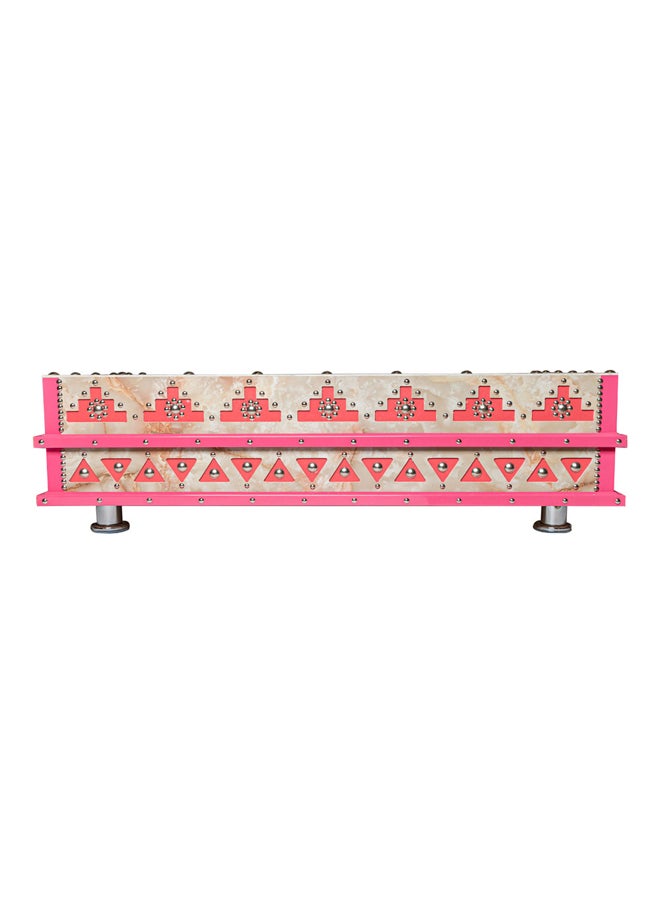 AL SANIDI Heritage wooden charcoal grill, Heating stove, Pink, Size 60*100 Cm  - Image 2