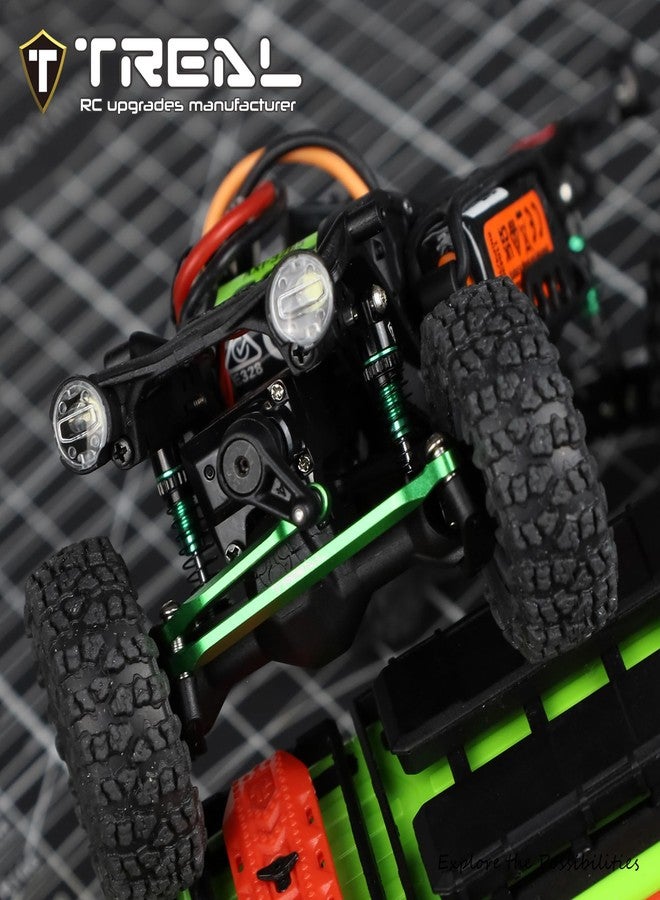 TREAL Aluminum Adjustable Dampers (4P) 26mm for Axial SCX30(Green) - Image 3