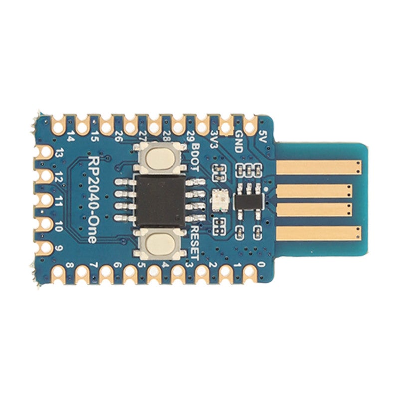وحدة التحكم الدقيقة ثنائية النواة RP2040 مع منفذ USB A ذكر - شريحة RP2040 ARM Cortex M0+ بتردد 133 ميجاهرتز لمشاريع Raspberry Pi - Image 2