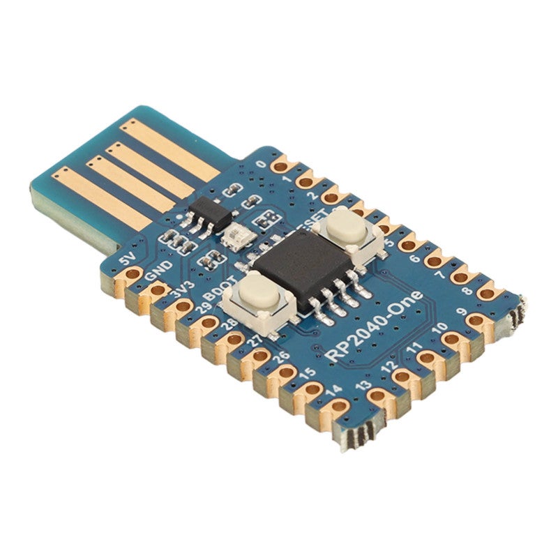 وحدة التحكم الدقيقة ثنائية النواة RP2040 مع منفذ USB A ذكر - شريحة RP2040 ARM Cortex M0+ بتردد 133 ميجاهرتز لمشاريع Raspberry Pi - Image 4