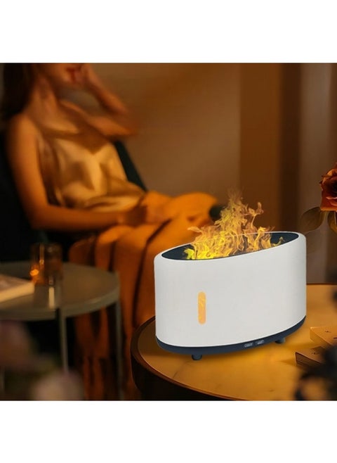 Aroma Electric Diffuser With Fire Led Usb 8.6x8.6x18.8cm