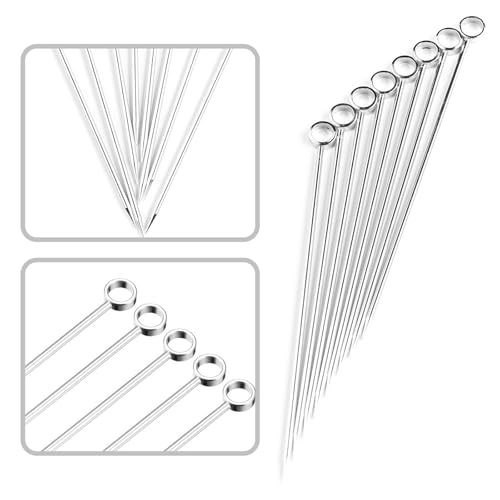 PuTwo Stainless Steel Martini Glass Cocktail Picks, 4.25Inch, Silver - Image 2