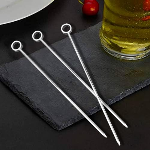 PuTwo Stainless Steel Martini Glass Cocktail Picks, 4.25Inch, Silver - Image 5