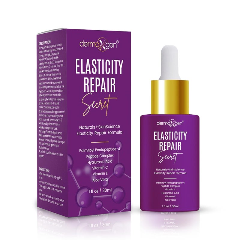 DERMAXGEN Elasticity Repair Serum MATRIXYL 3000  PURE ORGANIC Powerful Triple Combination SerumAntiAging Facial AGED Wrinkles Serum 1 FL OZ