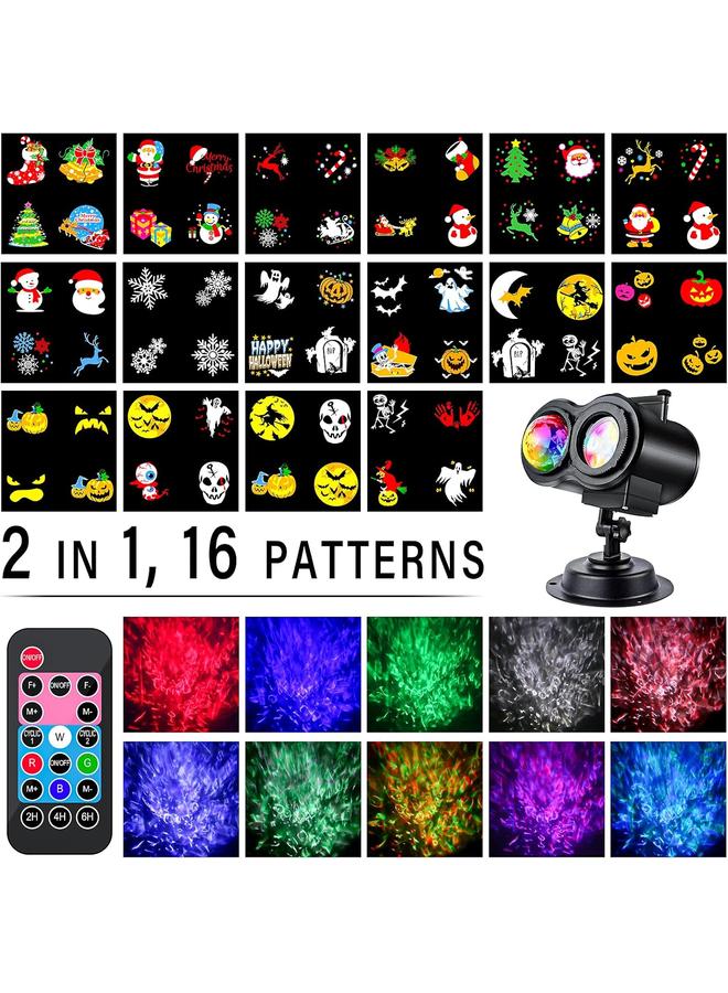 Bluejw Christmas Projector Lights Outdoor, LED Holiday Projector Night Lights Waterproof with Remote Control & Timer for Christmas, Halloween, Party, Yard Garden Decorations - Image 2