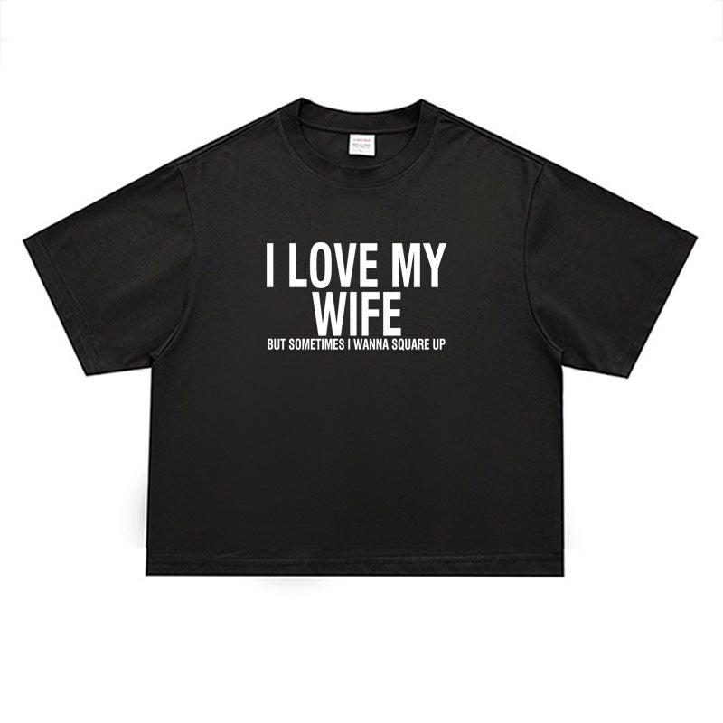 Cross-Border Square Short-Sleeved Men''s Boxy Fit Fitness Muscular Men''s Short T-Shirt Casual Hip-Hop Round Neck Off-Shoulder - Image 1