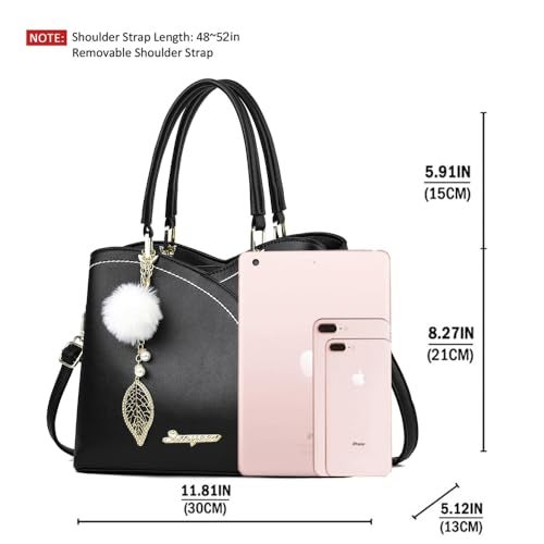 SiMYEER Satchel Purses and Handbags for Women Leather Crossbody Bags Shoulder Tote Bags - Image 5