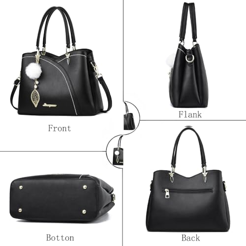SiMYEER Satchel Purses and Handbags for Women Leather Crossbody Bags Shoulder Tote Bags - Image 4