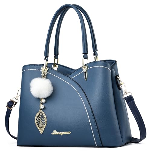 SiMYEER Satchel Purses and Handbags for Women Leather Crossbody Bags Shoulder Tote Bags - Image 1