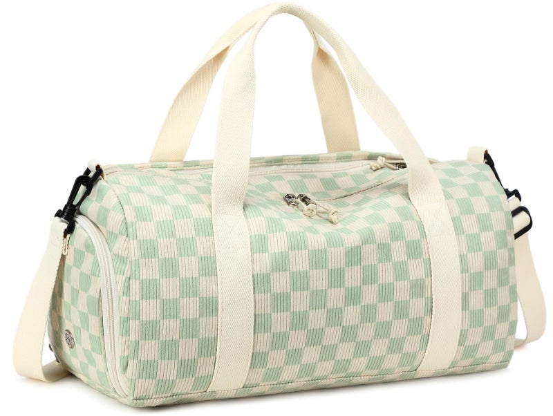 BLUBOON Duffle Bag Girls Kids Cute Gym Bag with Shoes Compartment & Wet Separation Waterproof Sports Overnight Travel Bag - Image 1