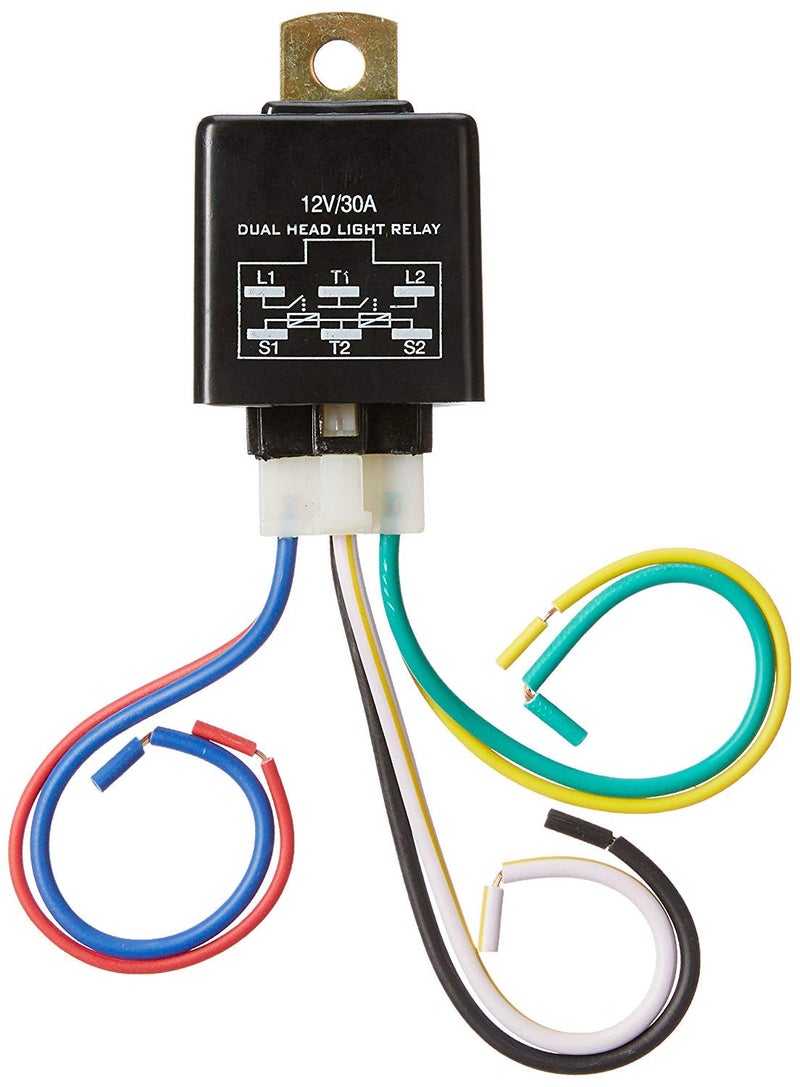 UNO MINDA TD-2002 Dual Headlight Relay with Wire (12V), Applicable for 30A/40A - Image 5