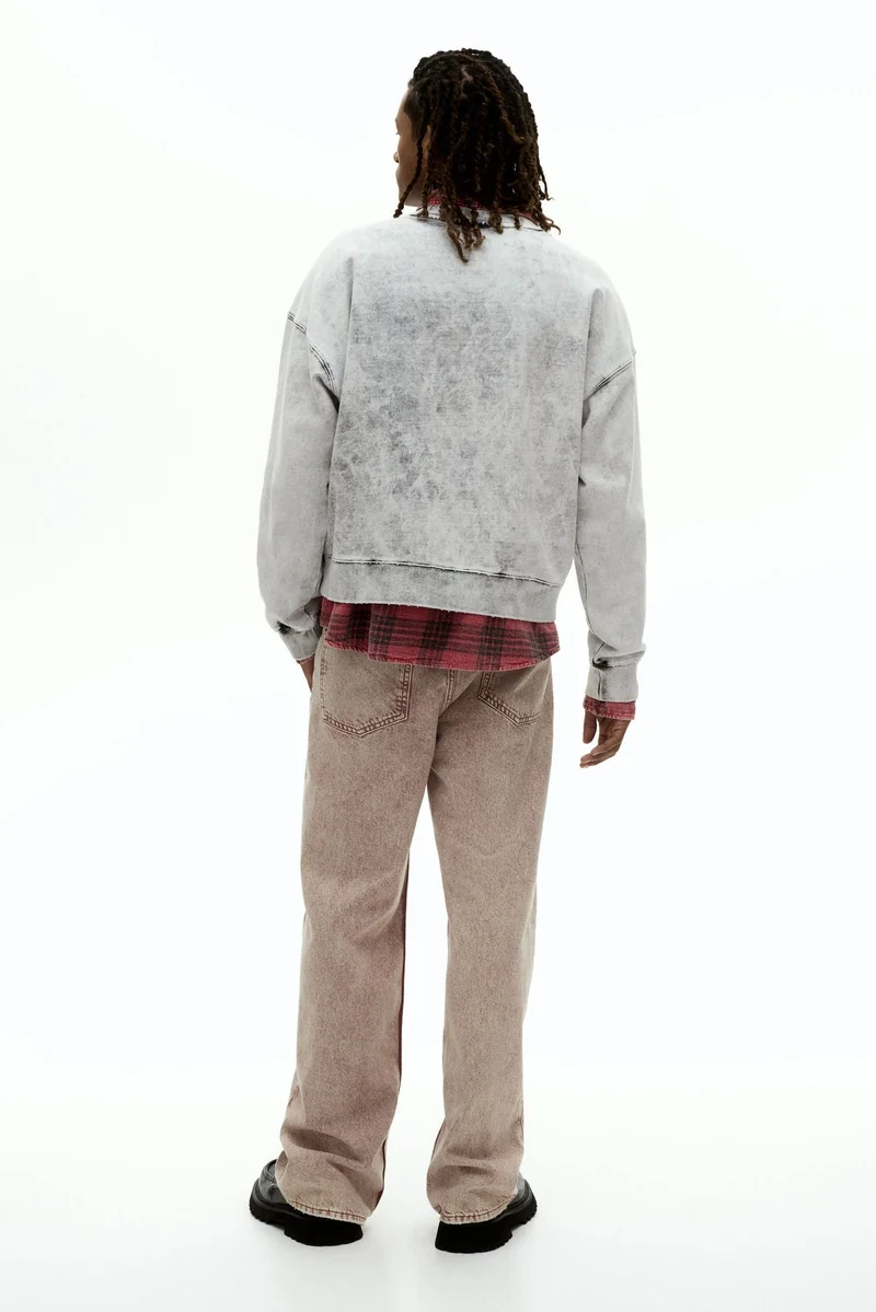 H&M  Oversized Fit Washed sweatshirt for Men | Best Price UAE