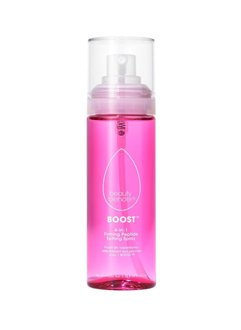 beautyblender Boost 4-in-1 Firming Peptide Setting Spray, Set Makeup Up to 18 hours, Plump & Hydrate Skin, While Blur Pores and Reduce Shine