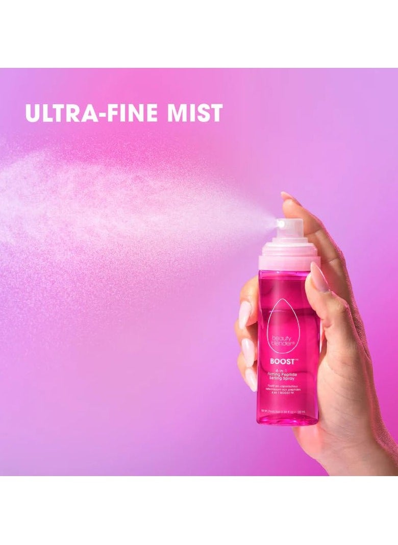 beautyblender beautyblender Boost 4-in-1 Firming Peptide Setting Spray, Set Makeup Up to 18 hours, Plump & Hydrate Skin, While Blur Pores and Reduce Shine  - Image 2