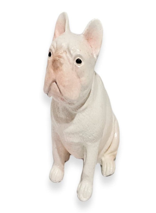 WitnyStore 1½" White Sit French Bulldog Dog Resin Figurine for Terrarium Decoration Collectible Statue for Adult Collectors Handcrafted Polyresin Ornament Sculpture Home Room Tabletop Decor - Image 4