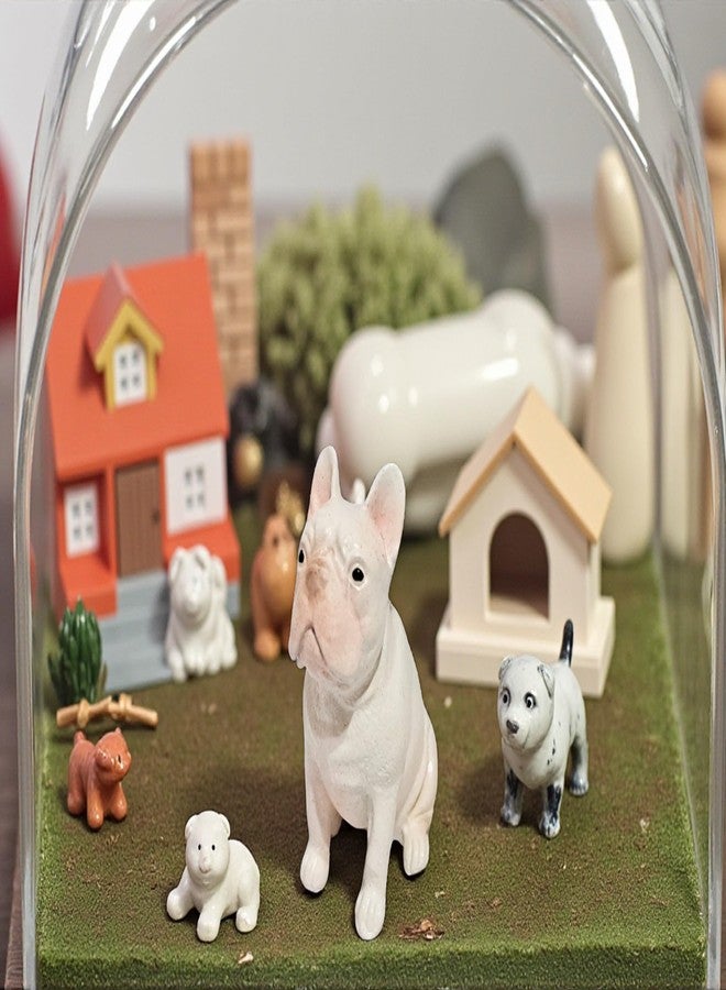 WitnyStore 1½" White Sit French Bulldog Dog Resin Figurine for Terrarium Decoration Collectible Statue for Adult Collectors Handcrafted Polyresin Ornament Sculpture Home Room Tabletop Decor - Image 5