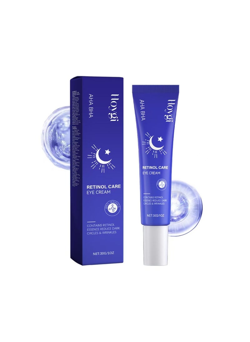 هويجي كريم العين الرتينول, ترطيب تحت كريم العين كريم التجاعيد اليومي, ضخ لتناعم وترطيب الجلد, كريم العين لعلاجات الدوائر الداكنة, تخفيض تحت أكياس العين, التجاعيد الناعم, 1Pack - Image 1