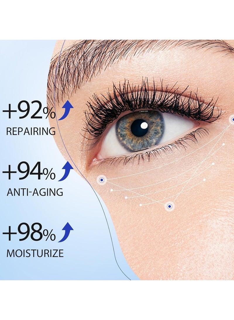 هويجي كريم العين الرتينول, ترطيب تحت كريم العين كريم التجاعيد اليومي, ضخ لتناعم وترطيب الجلد, كريم العين لعلاجات الدوائر الداكنة, تخفيض تحت أكياس العين, التجاعيد الناعم, 1Pack - Image 4