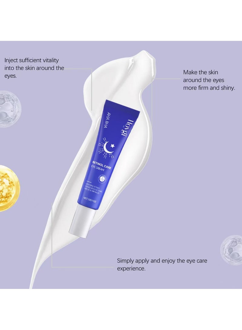 هويجي كريم العين الرتينول, ترطيب تحت كريم العين كريم التجاعيد اليومي, ضخ لتناعم وترطيب الجلد, كريم العين لعلاجات الدوائر الداكنة, تخفيض تحت أكياس العين, التجاعيد الناعم, 1Pack - Image 5