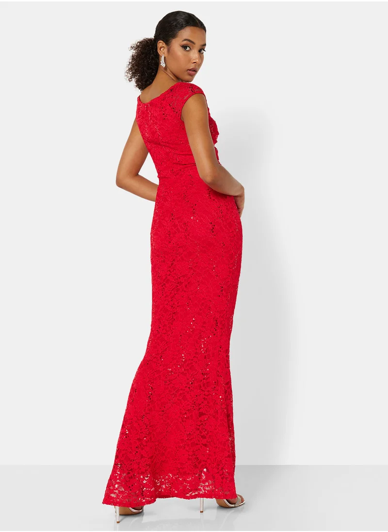 SISTAGLAM Mariny Lace Maxi Dress