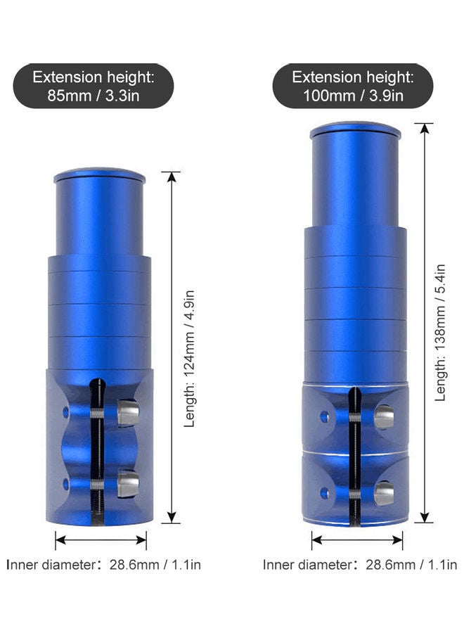 NIBEMINENT Aluminum Alloy Bike Fork Stem Riser Extender Extension Bicycle Cycling Head Up Raiser Handlebar Adaptor Neck 13*4.5*5cm  - Image 5