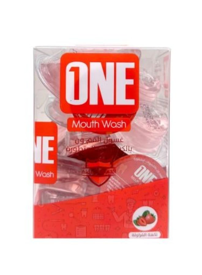 Advanced Capsule Mouthwash, Strawberry Flavor, 20 Capsules x 15ml