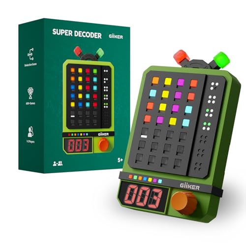 GiiKER Super Decoder 600Level CodeBreaking Puzzle Game for 12 Players Handheld Games for Kids and Adults Birthday Gift for Boys and Girls Travel Games for Road Trip - Image 1