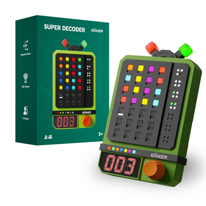 GiiKER Super Decoder 600Level CodeBreaking Puzzle Game for 12 Players Handheld Games for Kids and Adults Birthday Gift for Boys and Girls Travel Games for Road Trip - Image 2