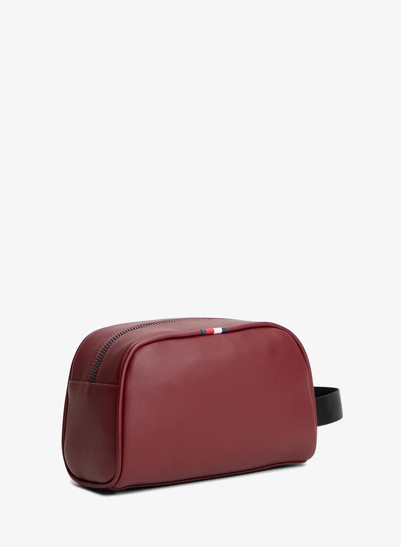 Tommy Hilfiger Perforated Pocket Enamel Flag Washbag