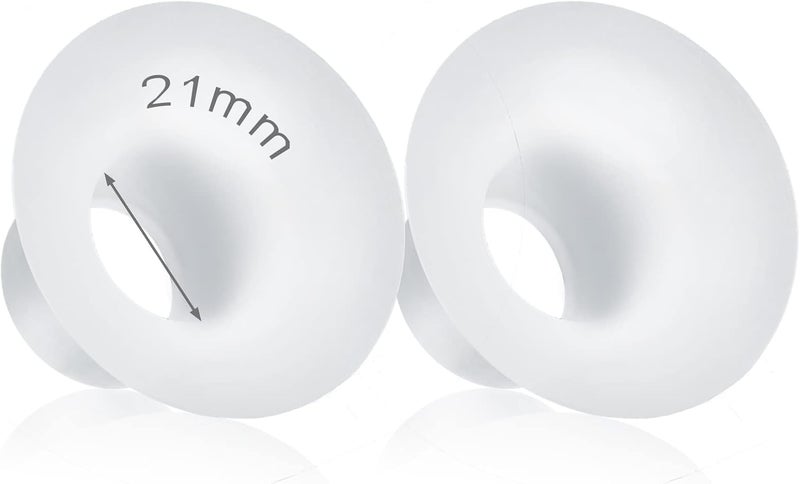 Durceler إدخالات فلانج سيليكون 21 مم متوافقة مع ميدلا فور سبيكترا S1 S2 إلفي S18 S21 مومكوزي S9 S12 TSRETE درع مضخة الثدي 24 مم أو فريمي 25 مم تقليل نفق الحلمة إلى 21 مم - Image 1