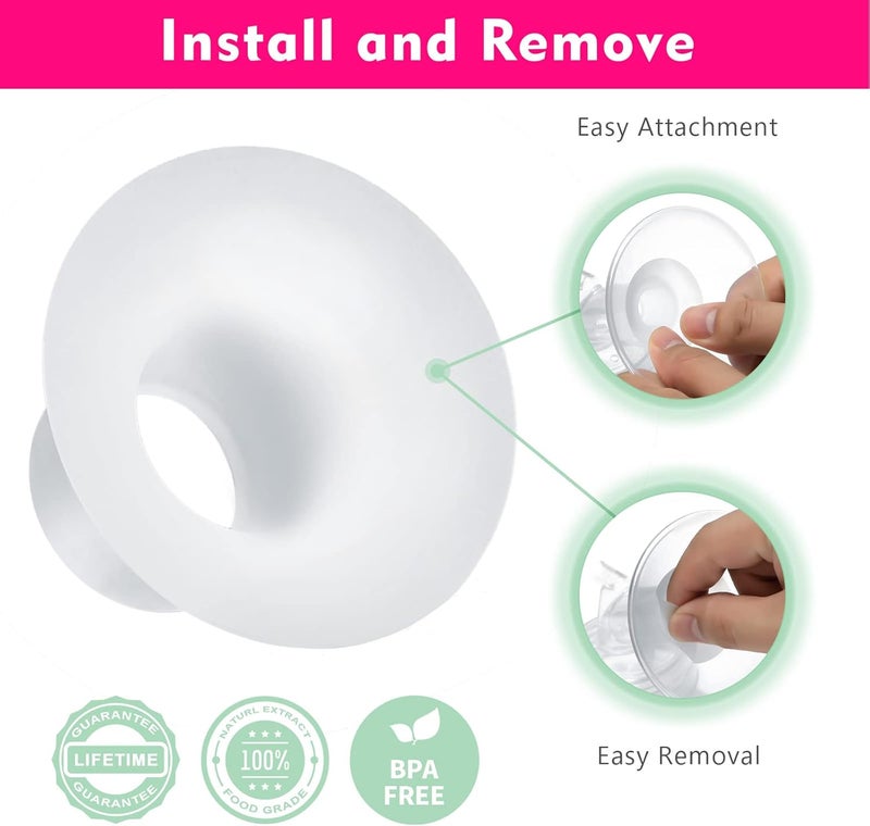 Durceler إدخالات فلانج سيليكون 21 مم متوافقة مع ميدلا فور سبيكترا S1 S2 إلفي S18 S21 مومكوزي S9 S12 TSRETE درع مضخة الثدي 24 مم أو فريمي 25 مم تقليل نفق الحلمة إلى 21 مم - Image 5