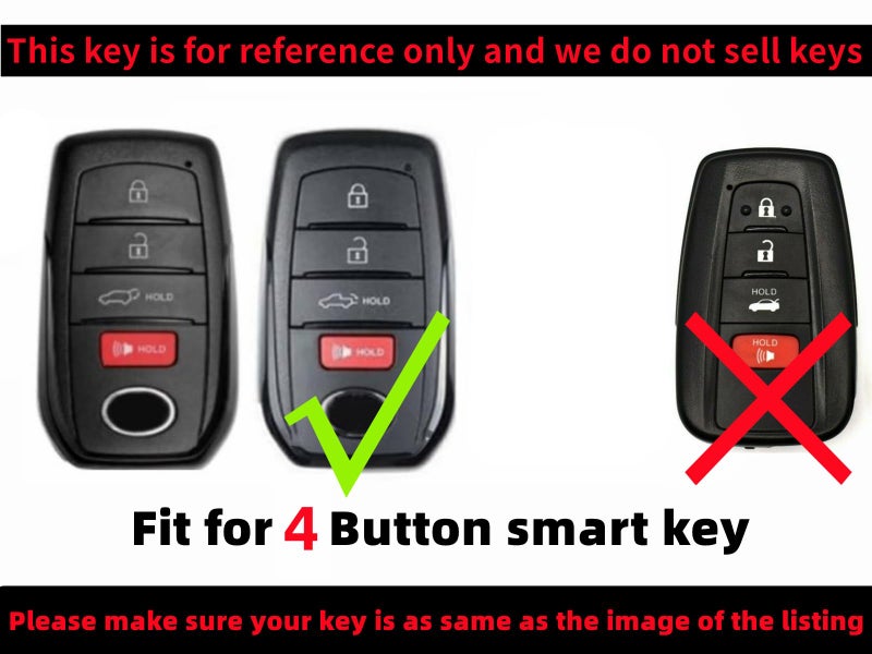 REPROTECTING Silicone Rubber Key Fob Cover Compatible with Toyota Camry XSE Grand Highlander Tacoma Crown Corolla LE Crown (2023-2026) (Black/Black) - Image 2