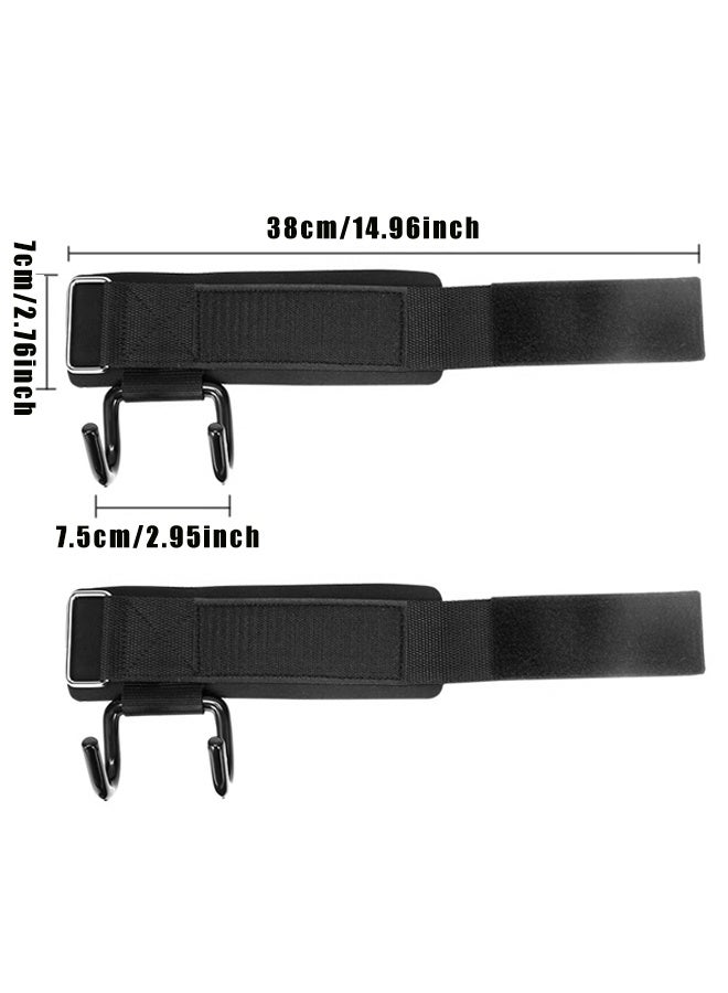 Weight Lifting Hooks for Men and Women, Duty Gym Lifting Wrist Strap Hook for Deadlifts, Pull-Ups, Strength Training - Image 2