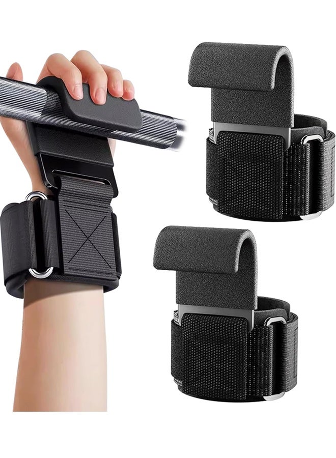 Weight Lifting Hooks for Men and Women, Duty Gym Lifting Wrist Strap Hook for Deadlifts, Pull-Ups, Strength Training - Image 1