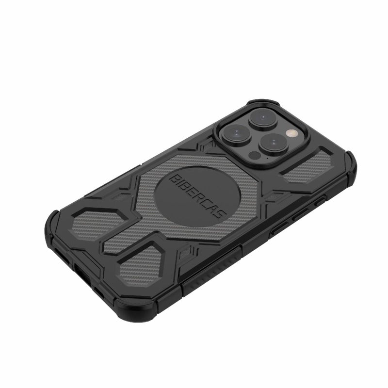 BIBERCAS For Iphone 15 Pro Real Color Series Magsafe Shockproof Phone Case(Gray) - Image 3