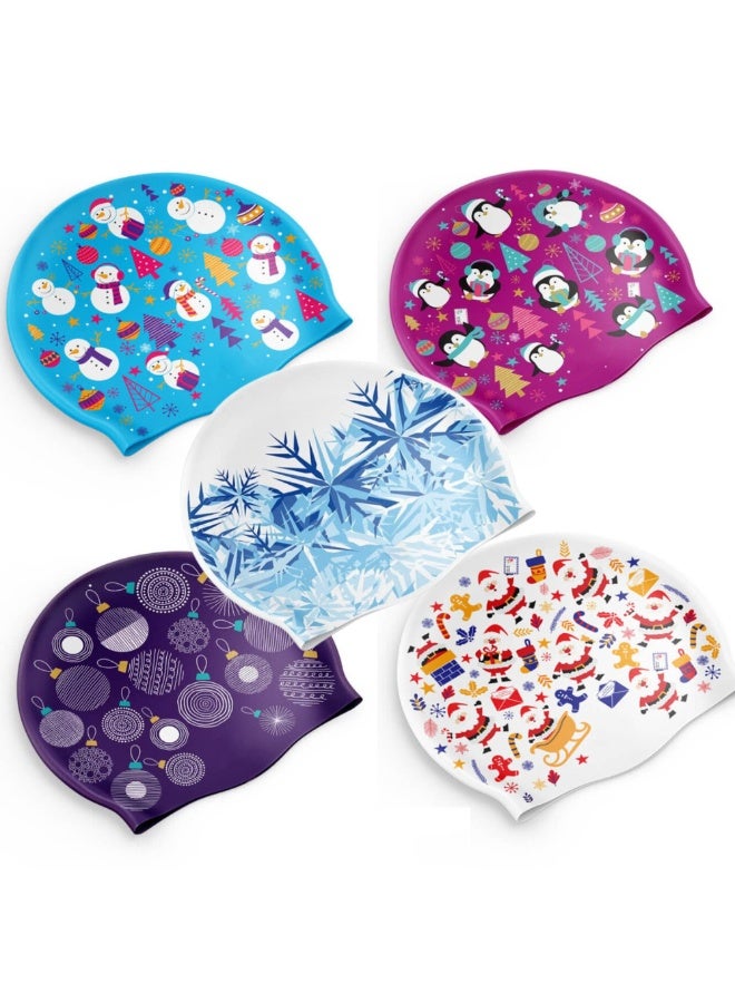 بونيه سباحه من السيلكون الناعم الممتاز المطاط _ متعدد الالوان