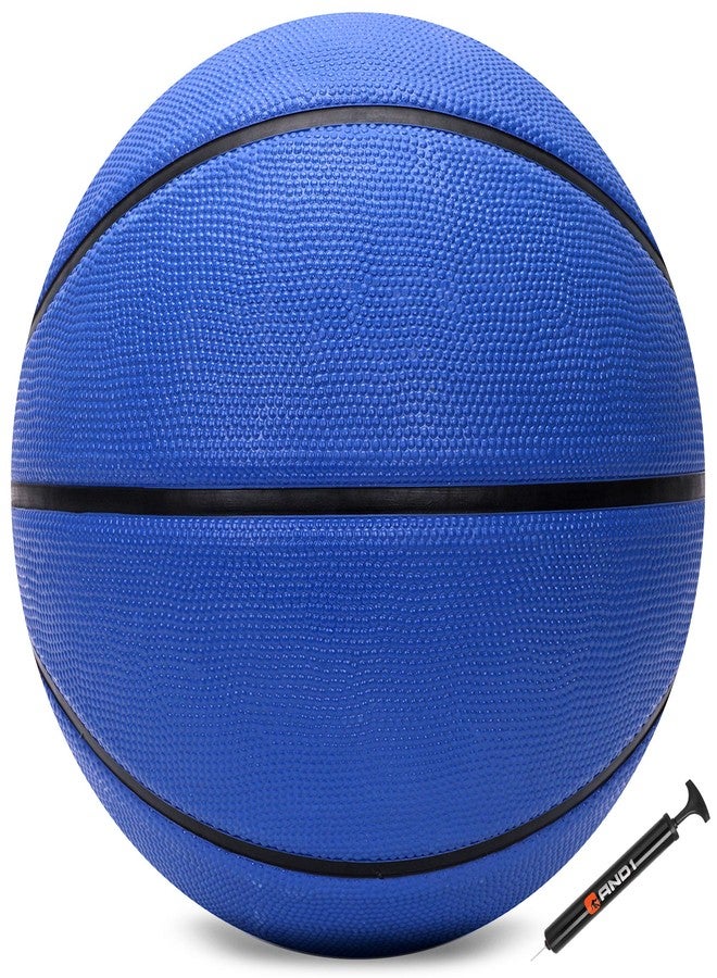 AND1 Fantom Rubber Basketball: Official Regulation Size 7 (29.5 inches) Rubber Basketball - Deep Channel Construction Streetball, Made for Indoor Outdoor Basketball Games,Navy - Image 2