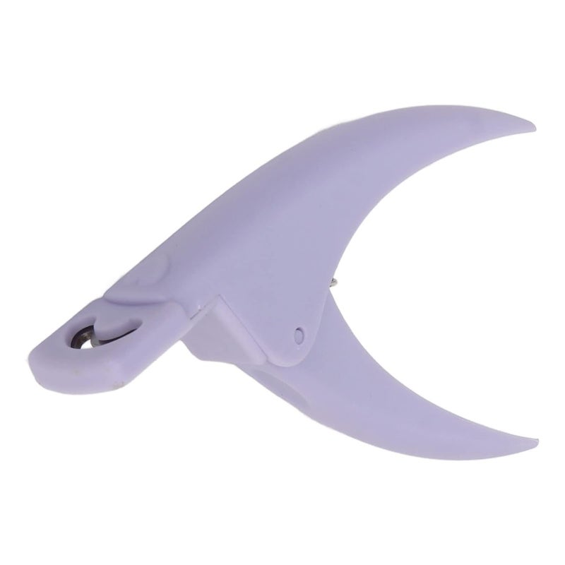 Nail Art Clipper Manicure Nail Tip Cutter Robust Simple Operating Fake False Nail Trimmer for DIY Nail Salon Manicure Store Plastic Stainless Steel (Purple) - Image 4