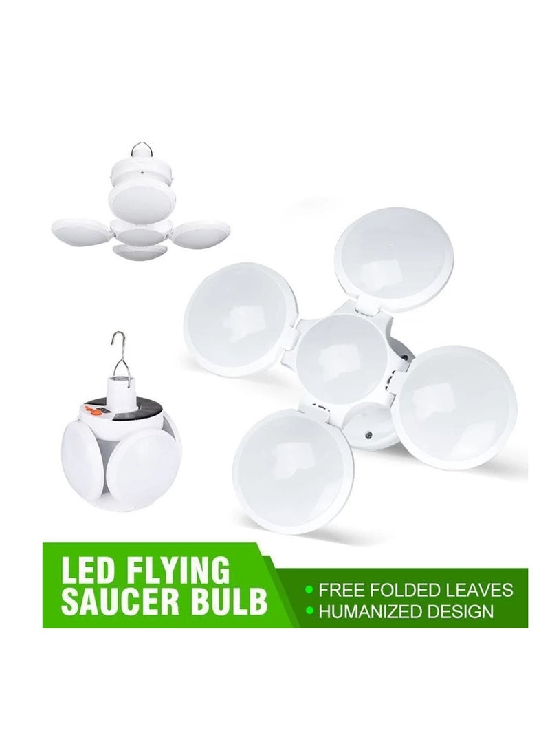 LED flood light, 5 x 1 ball shape, consisting of 5 connected lights, equipped with a hanger at the top, 2 levels of illumination, with a USB charger.  - Image 3