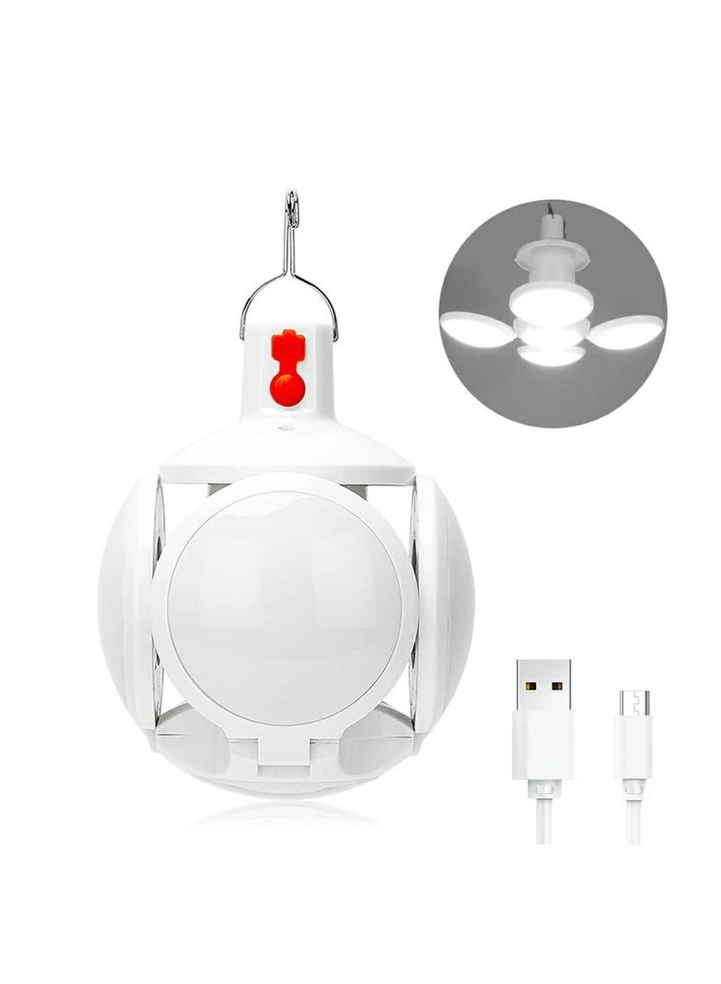 LED flood light, 5 x 1 ball shape, consisting of 5 connected lights, equipped with a hanger at the top, 2 levels of illumination, with a USB charger.  - Image 4