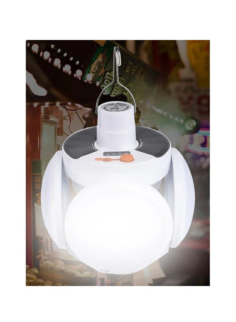 LED flood light, 5 x 1 ball shape, consisting of 5 connected lights, equipped with a hanger at the top, 2 levels of illumination, with a USB charger.  - Image 5