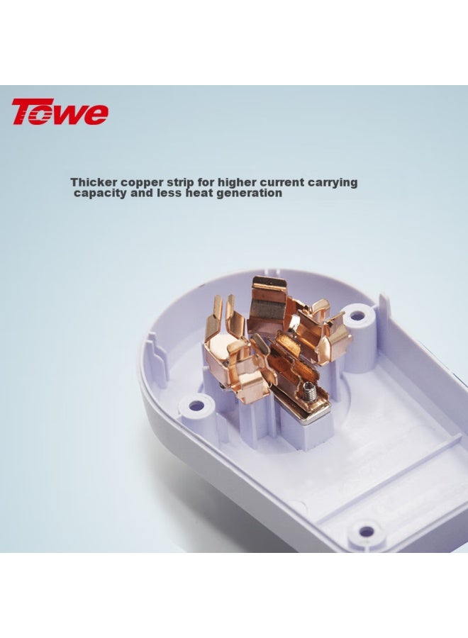 Towe Power Conversion Plug, Surge And Lightning Protection, 1-outlet 10a National Standard Five-hole Plug With Filter, Ap-1011s - Image 2