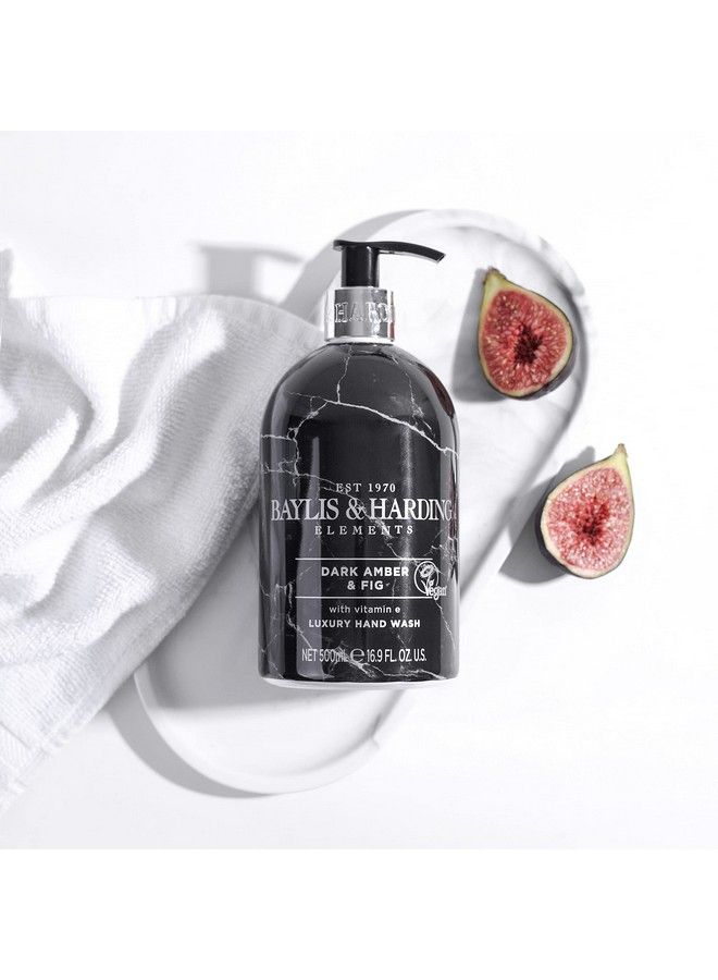 Baylis & Harding Dark Fig & Amber Elements Hand Wash 500Ml Pack Of 3  Vegan Friendly - Image 4