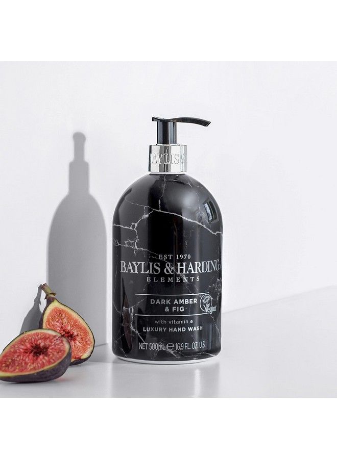 Baylis & Harding Dark Fig & Amber Elements Hand Wash 500Ml Pack Of 3  Vegan Friendly - Image 5